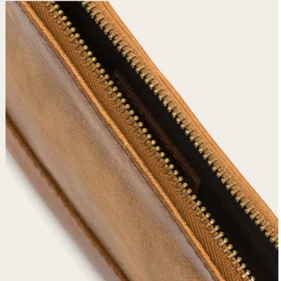 Frye Cognac “Melissa” Leather Wristlet - Picture 2 of 11